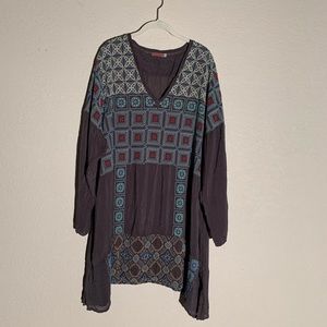 Johnny Was 3X Embroidered Tunic Top